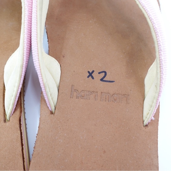 Hari Mari Womens Scouts Flip Flop Thong Sandals Pink Sz 5 Memory Foam Nubuck - Picture 6 of 13